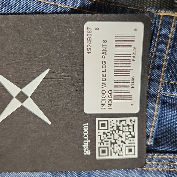 NWT GSTQ | Wide Leg Indigo Carpenter Pants Flowy Size 6 - Picture 12 of 13